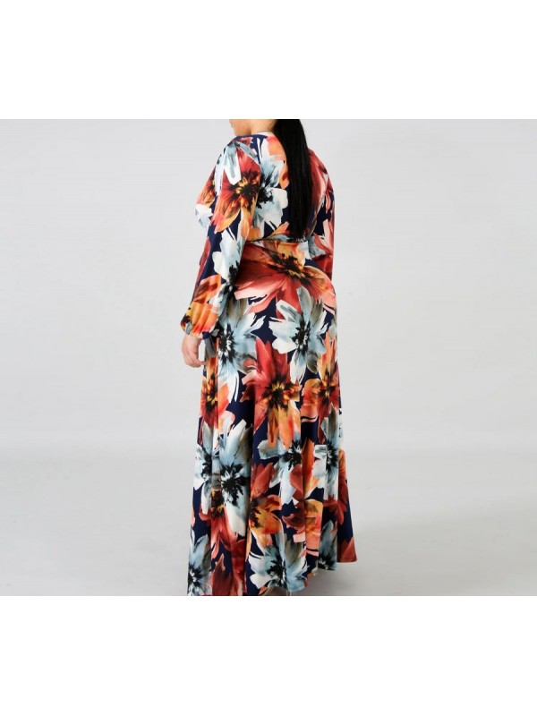 Vestito Donna Lungo Plus Taglie Grandi Woman Oversize Maxi Dress OS120013B f13